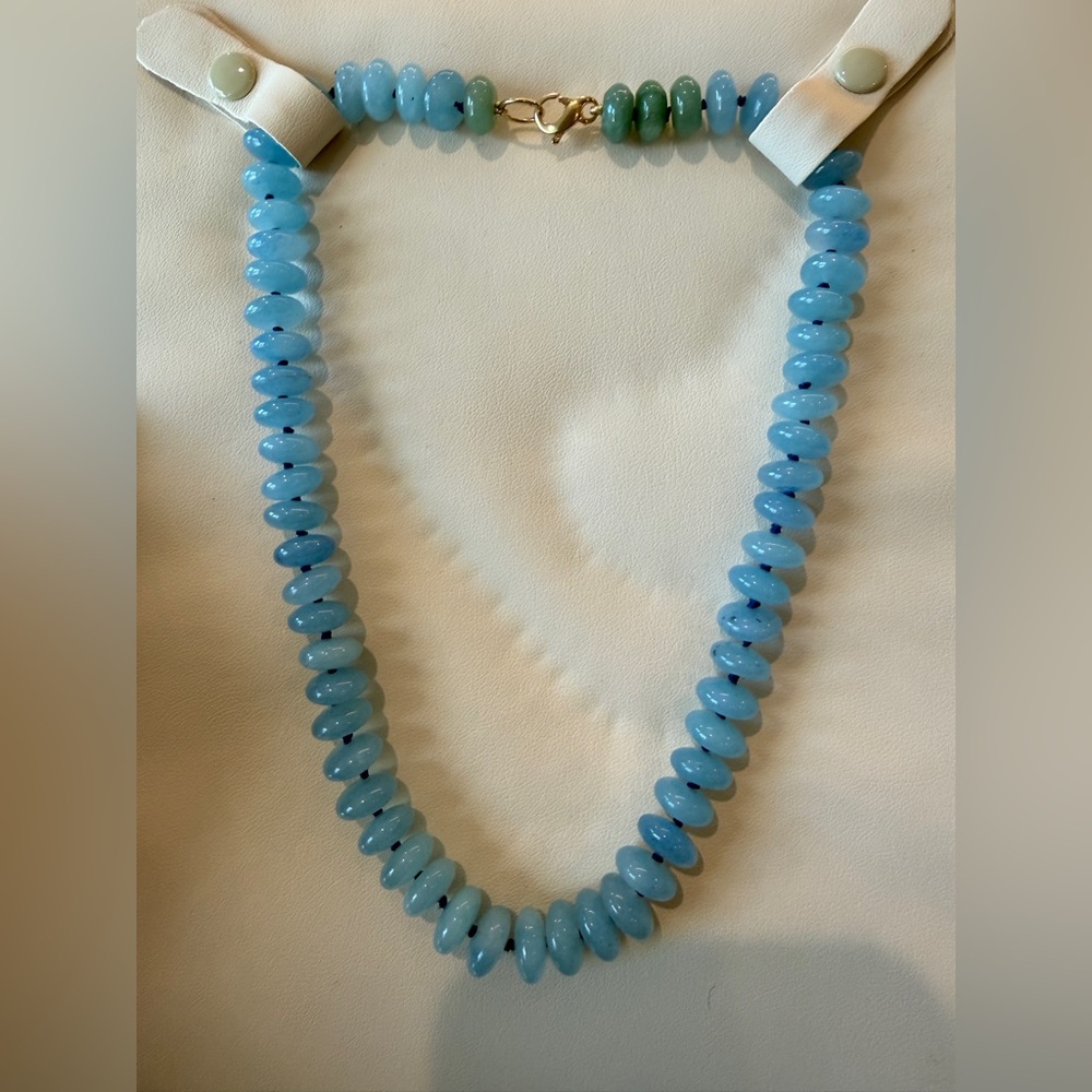 Adina Reyter Blue Beaded Quartz  Necklace